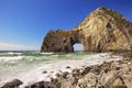 Natural arch on the rocky coastline of Izu Peninsula, Japan